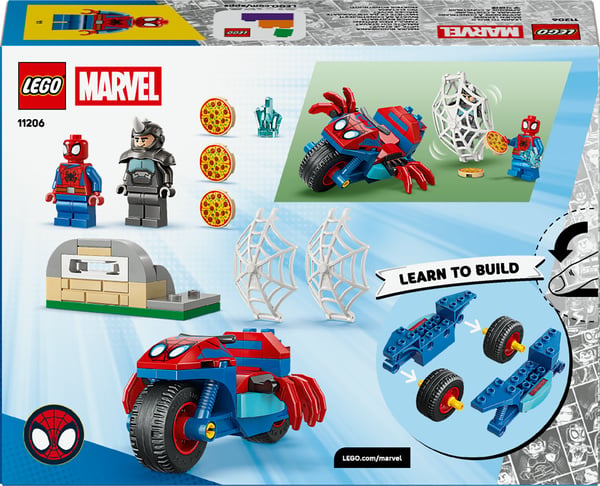 LEGO Marvel Spidey 11206 - Spidey jagar Rhino med sin motorcykel