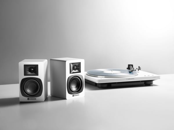 Audio-Technica SP3X aktiva högtalare, vit