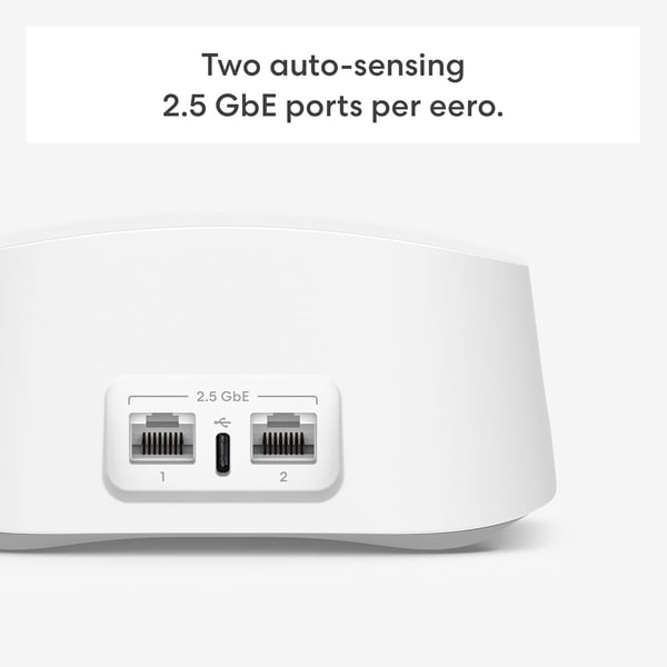 eero 7 BE5000 Dual-Band Wi-Fi 7 mesh-system, 3 st