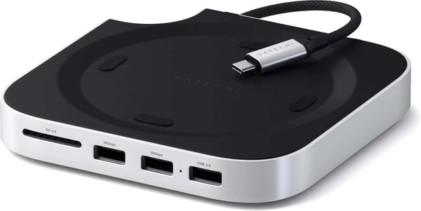 Satechi Mac Mini M4 Stativhub dockningsstation, silver