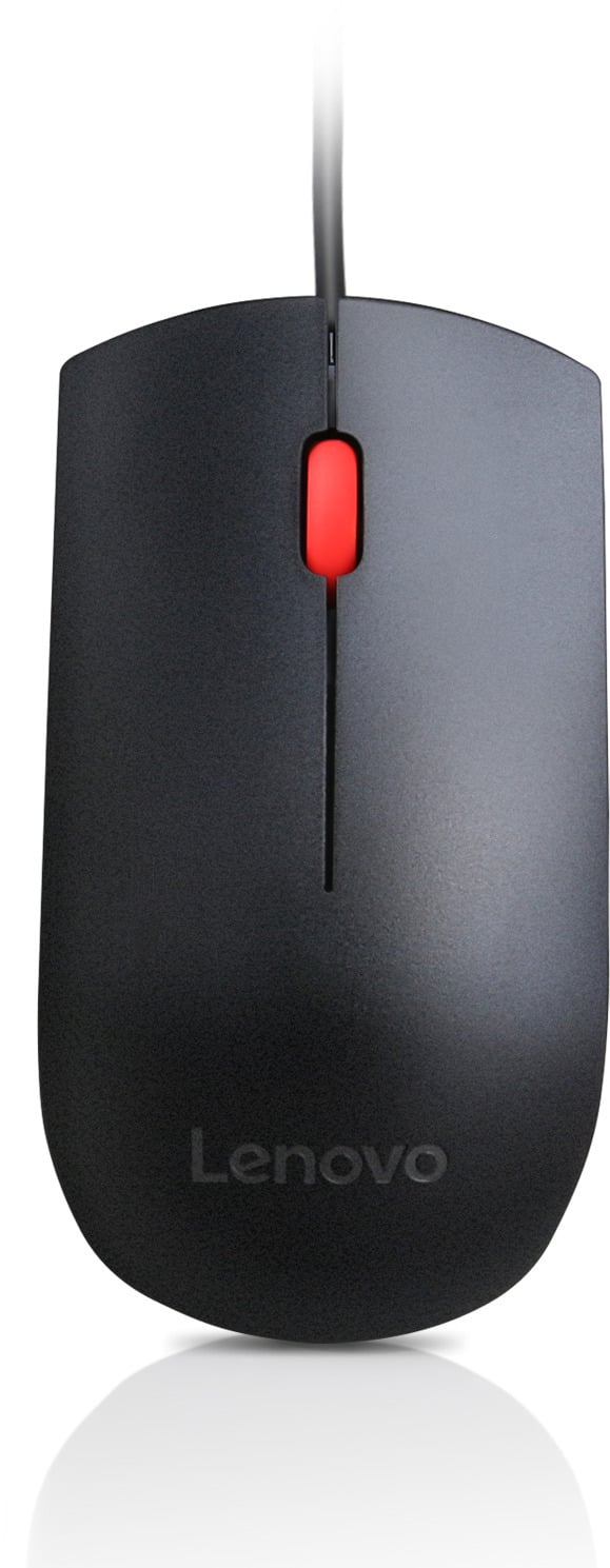 Lenovo Essential USBmus optisk trådet mus