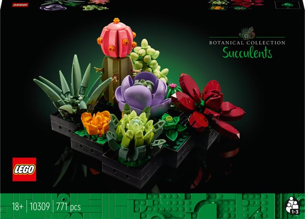 LEGO Suckulenter 10309 Byggset med prydnadsväxter (771 delar)