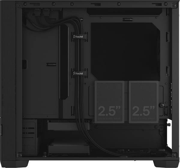Fractal Design Pop Mini Silent Black Mini-ITX-chassi, svart