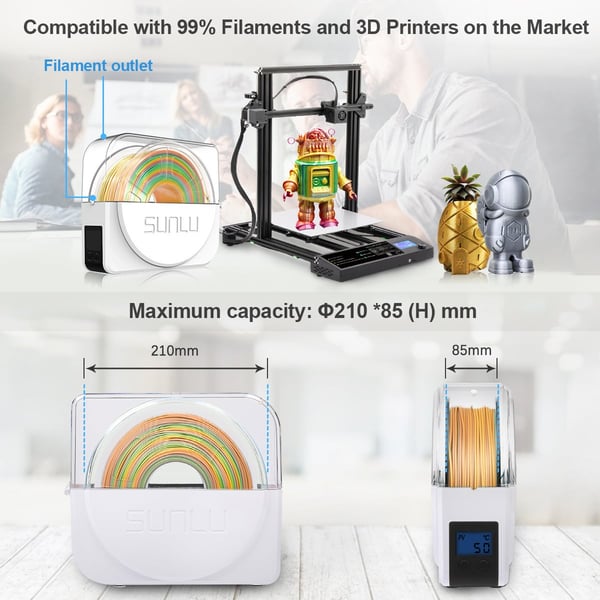 SUNLU FilaDryer S1 Plus - filamenttørrer