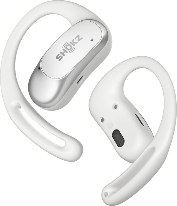 Shokz OpenFit Air trådløse høretelefoner, hvid