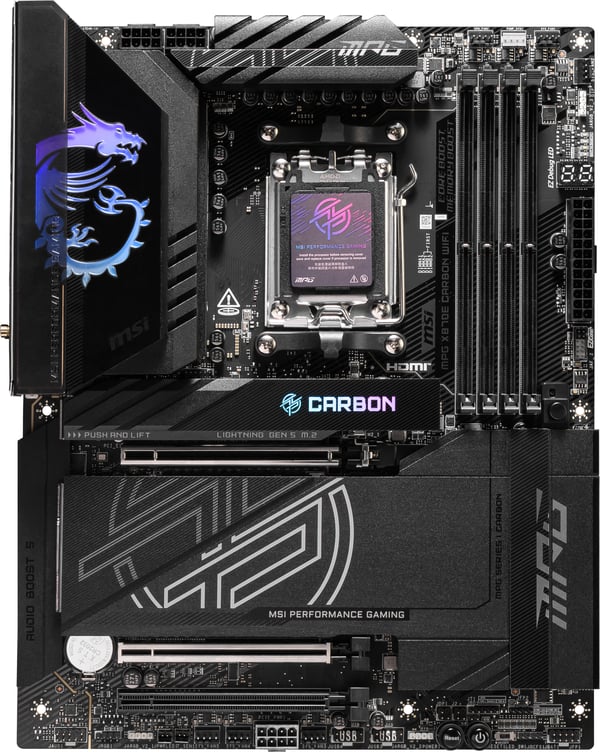MSI MPG X870E CARBON WIFI AM5 ATX bundkort