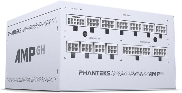 Phanteks AMP GH ATX -strømforsyning, 1000 W, hvid