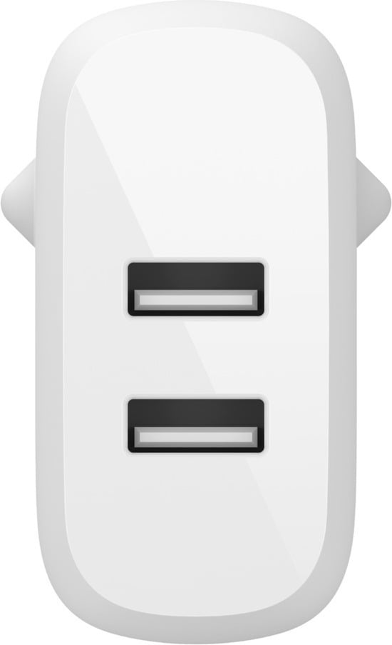 Belkin BoostCharge Dual USB-A Vægoplader 24W - netadapter
