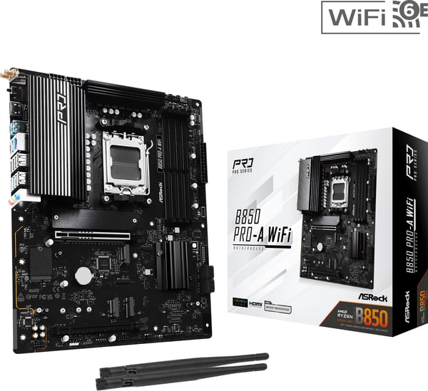 Asrock B850 Pro-A WiFi AMD AM5 ATX-moderkort