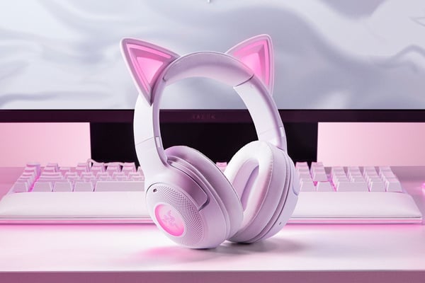 Razer Kraken Kitty V2 Bluetooth gaming-headset, vit
