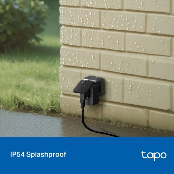 TP-Link Tapo P410M fjärrstyrd smart utomhusuttag, WiFi