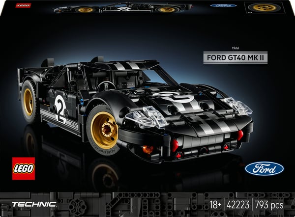 LEGO Technic 42223 1966 Ford GT40 MKII tävlingsbil
