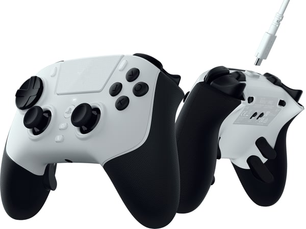 Razer Raiju V3 Pro trådlös spelkontroll PS5 och PC, vit