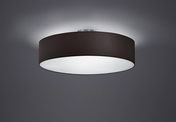 Trio Hotel -taklampe, E27, 50 cm, sort