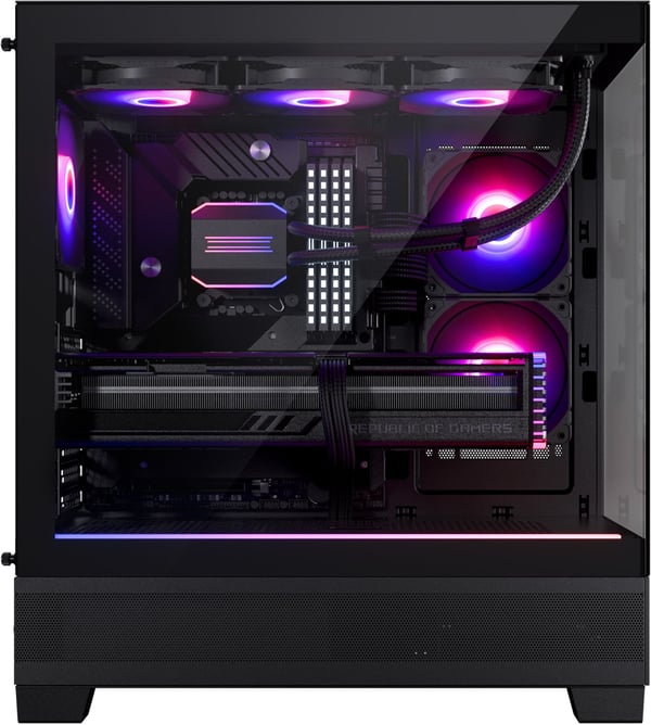 Phanteks XT View Mid Tower -ATX-chassis med vindue, sort