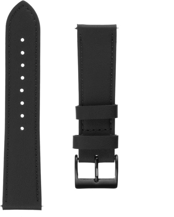 Fixed smartklocka läderarmband, 22 mm, svart