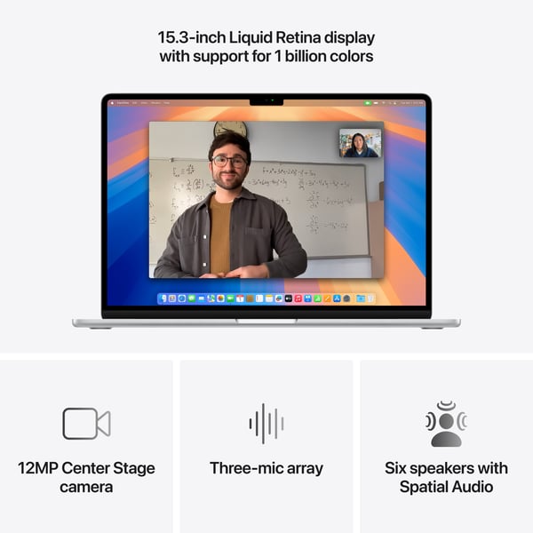 Apple MacBook Air 15" M4 24 GB, 512 GB 2025 - bärbar, silver (MC6J4)
