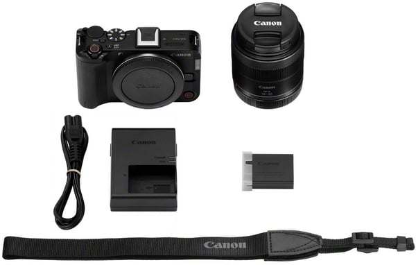 Canon EOS R50 V systemkamera + RF-S 14-30mm F4-6.3 IS STM PZ objektiv, svart