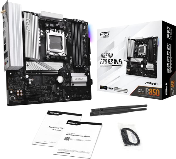 Asrock B850M Pro RS WiFi AMD AM5 MicroATX-moderkort