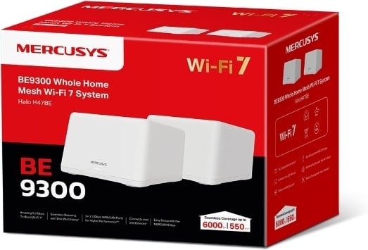 TP-Link HALO H47BE Tri-band Wi-Fi 7-router, 2 st