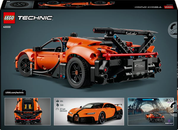 LEGO Technic 42222 Bugatti Chiron Pur Sport ‑hyperbil