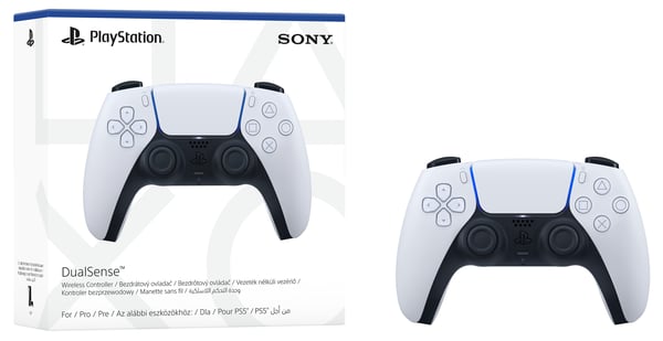 Sony DualSense spelkontroll, vit, PS5