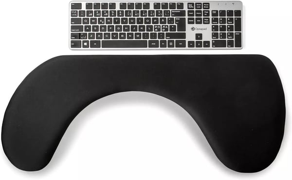 Ergo Finland 8820 - ergonomisk armbågsstöd, 70 x 28 cm, svart