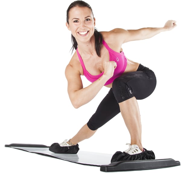 Gymstick PowerSlider Basic -glidmatta, 180 cm