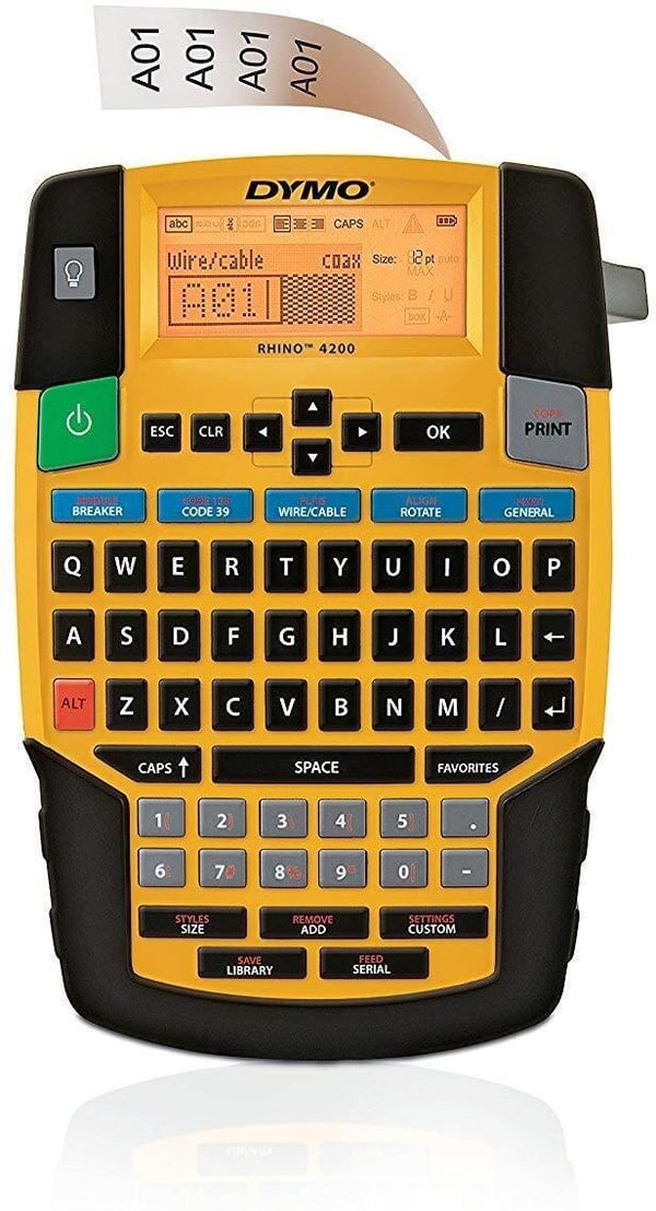 Dymo Rhino 4200 -märkningsskrivare, väska inkluderad