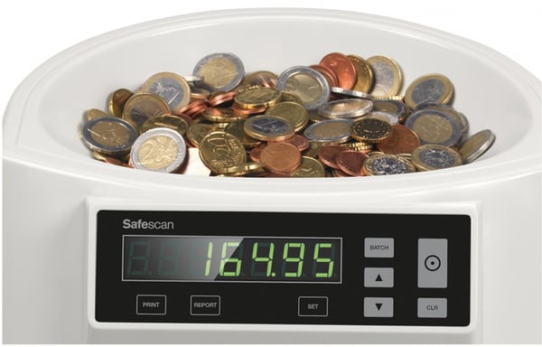 Safescan 1250 -myntiräknare och sorterare