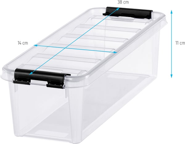 SmartStore Classic 4 -opbevaringsboks med låg + 4 dele