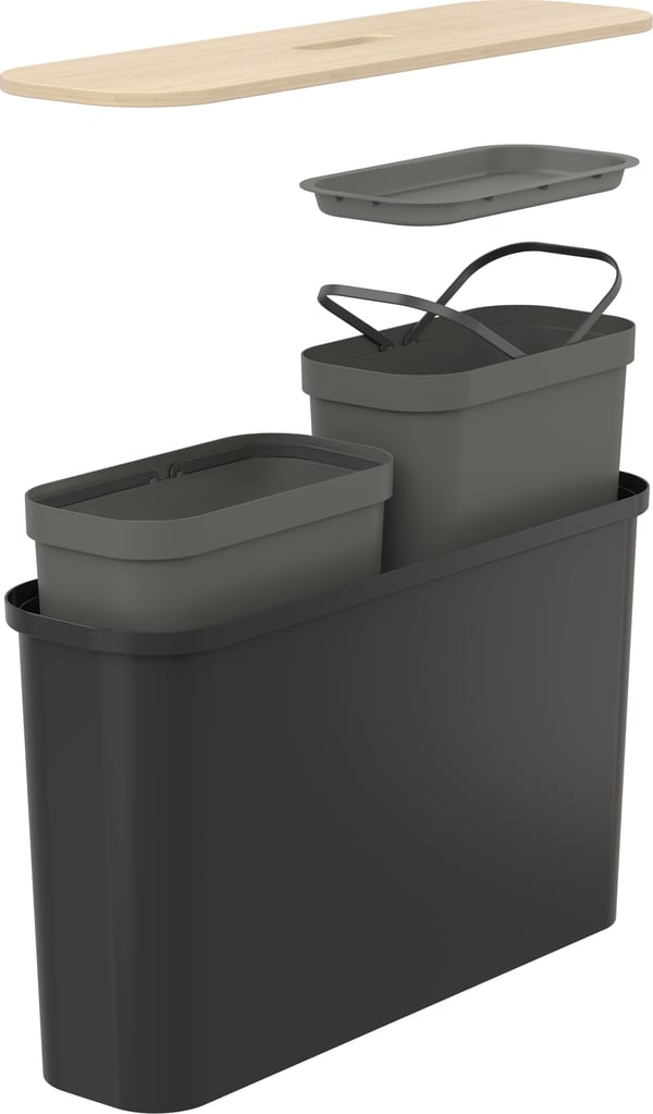 SmartStore Collect Slim 46 L sorteringsset, svart