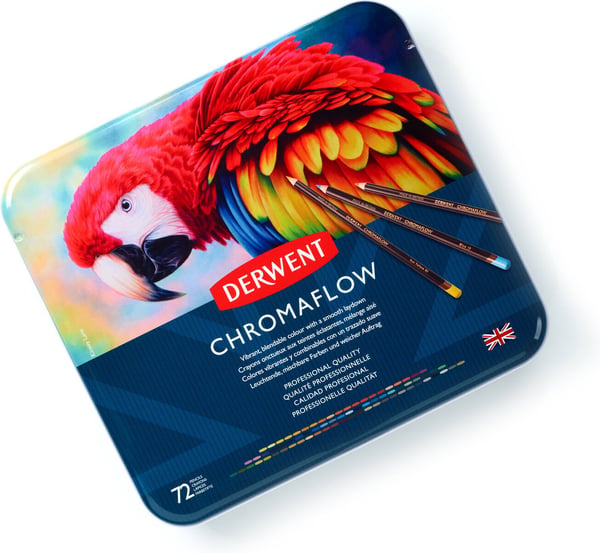 Derwent Chromaflow -färgpennset, 72 delar