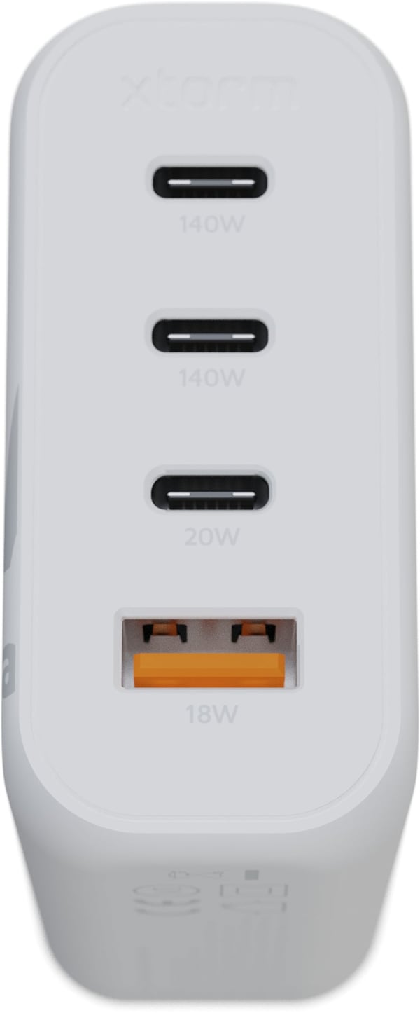 Xtorm XEC140 GaN² Ultra 140 W nätadapter, USB-C / A