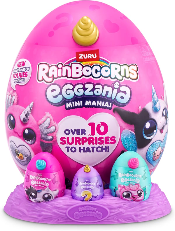 Rainbocorns Mini Eggzania - blød overraskelsesæg