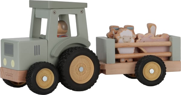 Little Dutch Little Farm -trætraktor + trailer