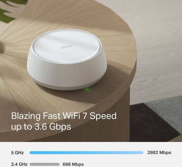 TP-LINK Deco BE25 Dual-Band WiFi 7 -Mesh-system, 2-pak