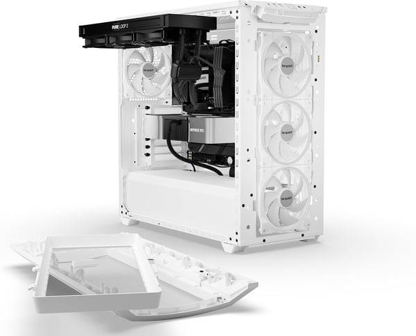 be quiet! Shadow Base FX 800 ATX-kabinet med vindue, hvid
