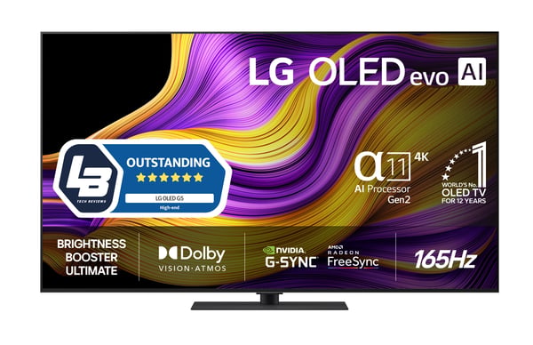 LG 65'' OLED evo G5 – 4K-TV med stativ