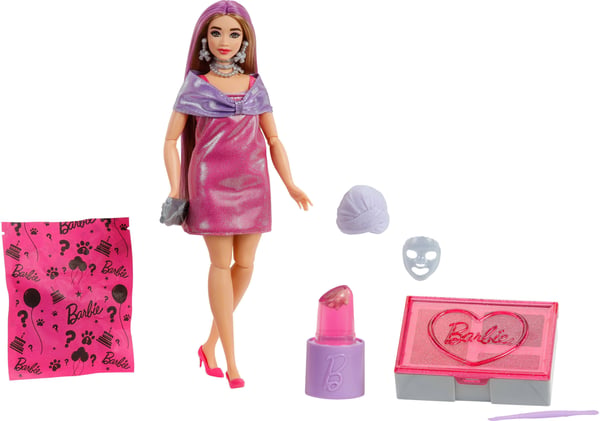 Barbie Party Unboxed Glam Series Modedocka, rosa