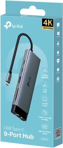 TP-LINK UH9120C USB-C 9-i-1-hubb