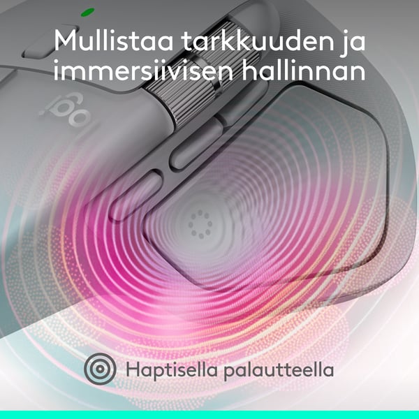 Logitech MX Master 4 mus, ljusgrå