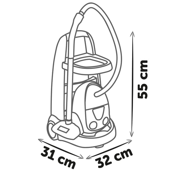 Smoby Rowenta städvagn och dammsugare