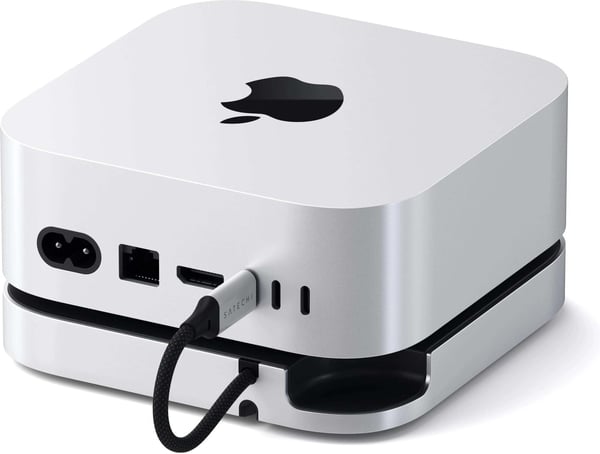 Satechi Mac Mini M4 Stativhub dockningsstation, silver