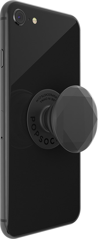 PopSockets PopGrip -hållare, Metallic Diamond Black
