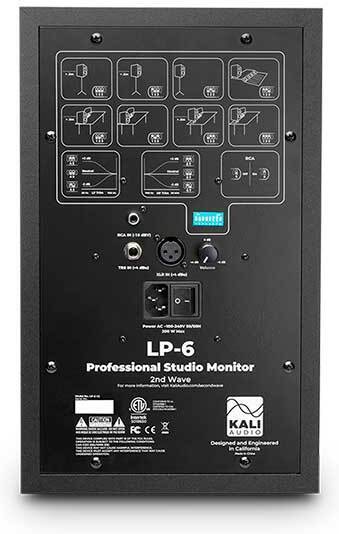 Kali Audio LP-6 V2 -studieovervågning, sort, 1 stk