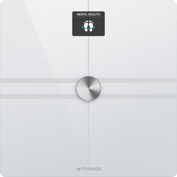 Withings Body Comp White -kroppssammansättningsvåg med wifi-anslutning