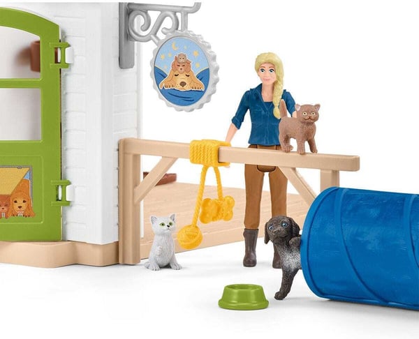 Schleich Farm World 42607 Dyrehotel lege sæt