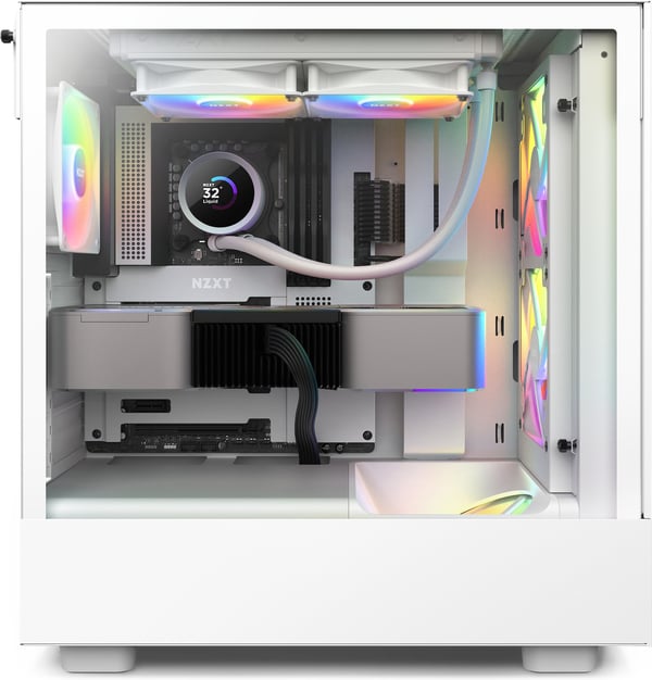 NZXT Kraken 240 RGB -vandkølesystem, hvid