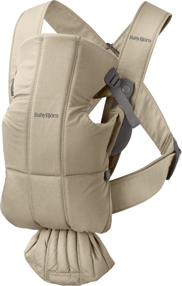 BabyBjörn Mini Woven bärväska, beige